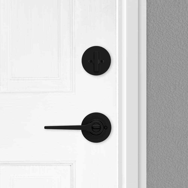 Kwikset Hollis Matte Black Handle & Deadbolt Combo Pack with SmartKey Security - Image 7