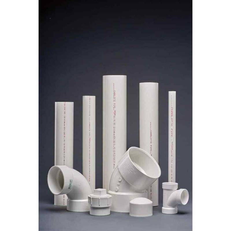 Charlotte Pipe 4 in. x 4 in. x 3 in. PVC DWV Sanitary Tee Reducing Fitting - Image 4