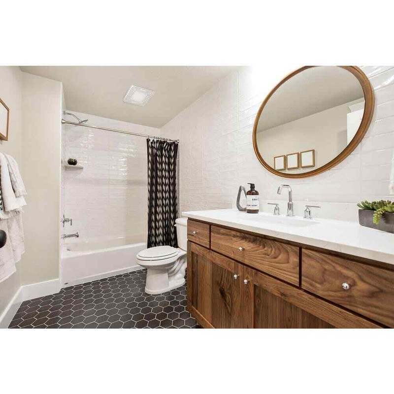 Broan-NuTone Roomside 80 CFM Bathroom Exhaust Fan with Light White ENERGY STAR - Image 2