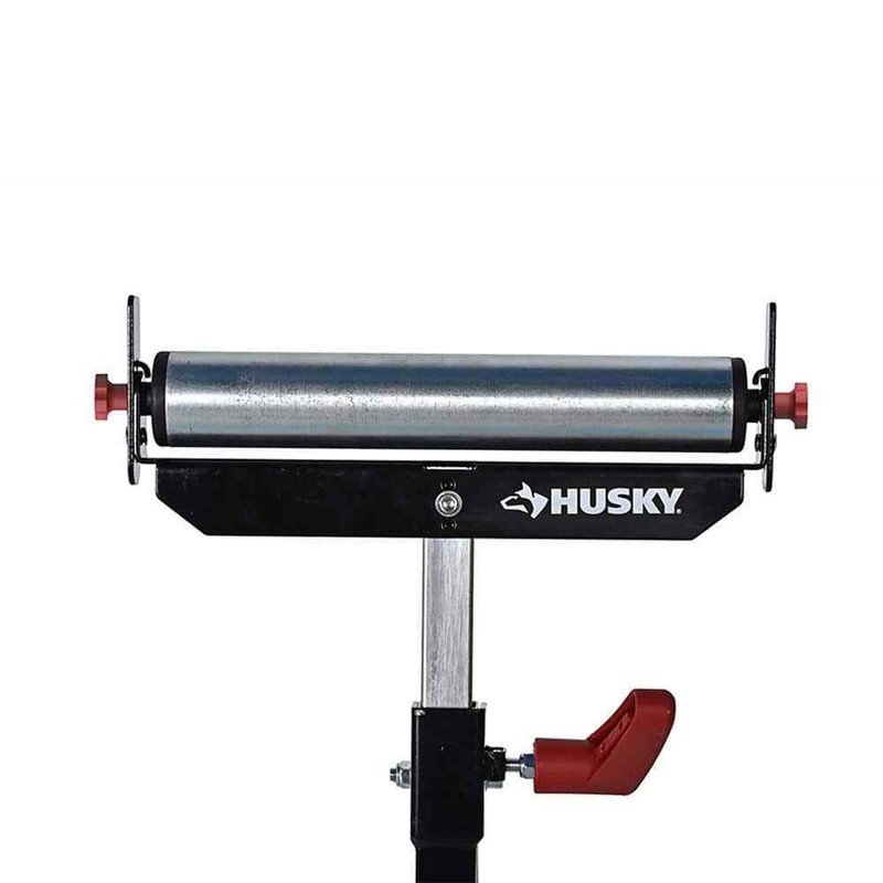 Husky 23 in. to 43 in. Stationary Steel Roller Stand with Edge Guide - Image 4
