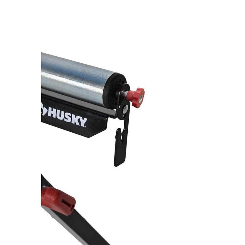 Husky 23 in. to 43 in. Stationary Steel Roller Stand with Edge Guide - Image 7
