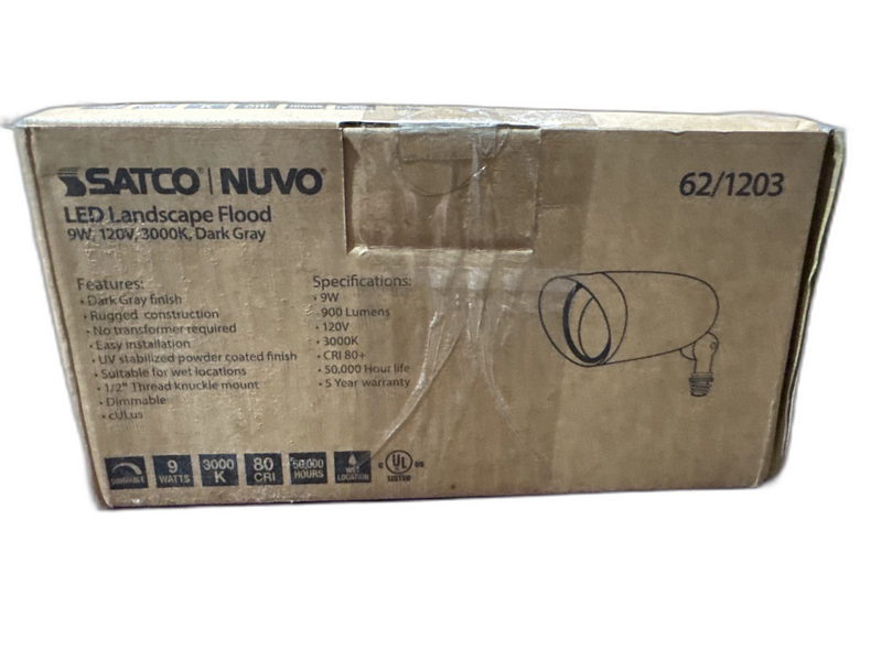 SATCO Low Voltage Dark Gray Hardwired Integrated LED Landscape Flood Light - Image 3