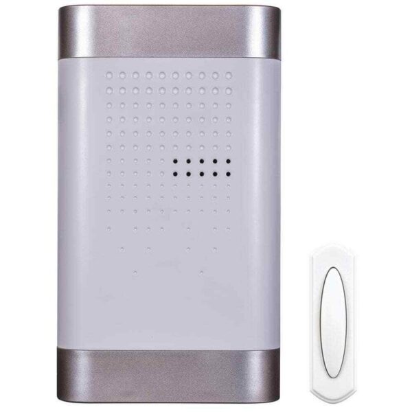 Defiant Wireless Battery Operated Doorbell Kit with Wireless Push Button