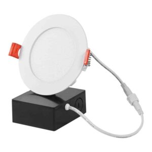 VEVOR 10-Watt LED Recessed Ceiling Light 900lm Canless Ceiling Wafer - (4-Pack)