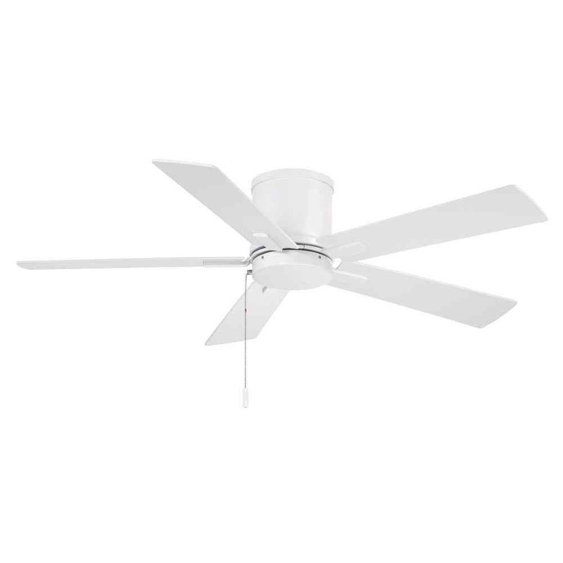 Hampton Bay Grantway 48 in. Indoor/Covered Outdoor Matte White Low Profile Fan