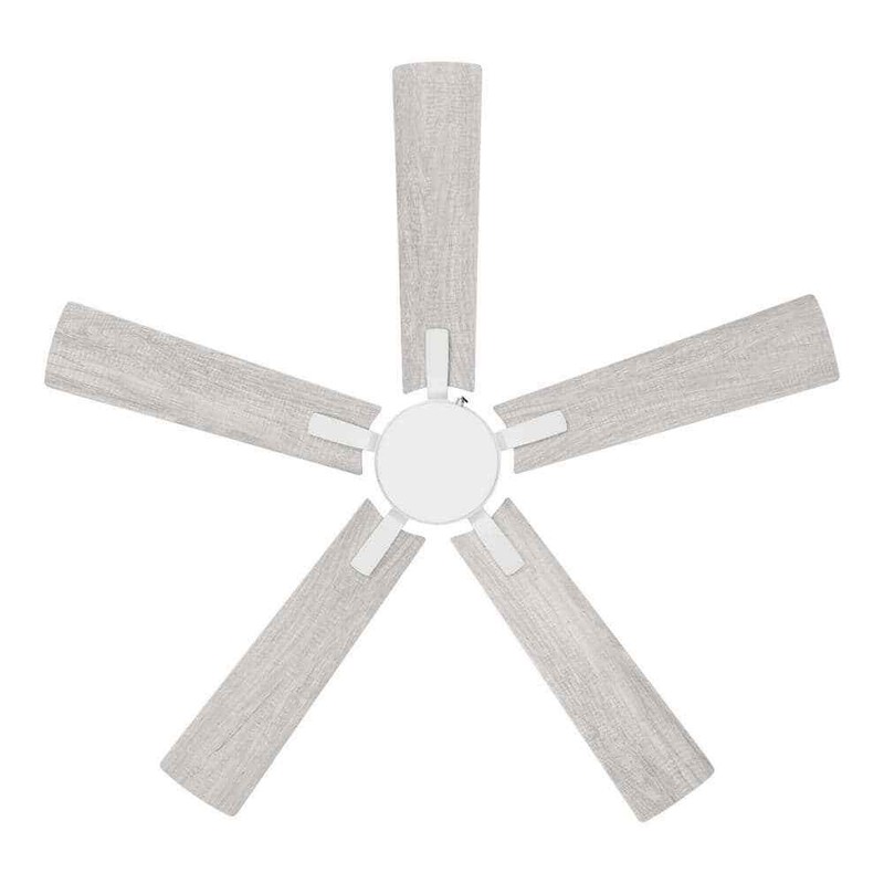 Hampton Bay Grantway 48 in. Indoor/Covered Outdoor Matte White Low Profile Fan - Image 2