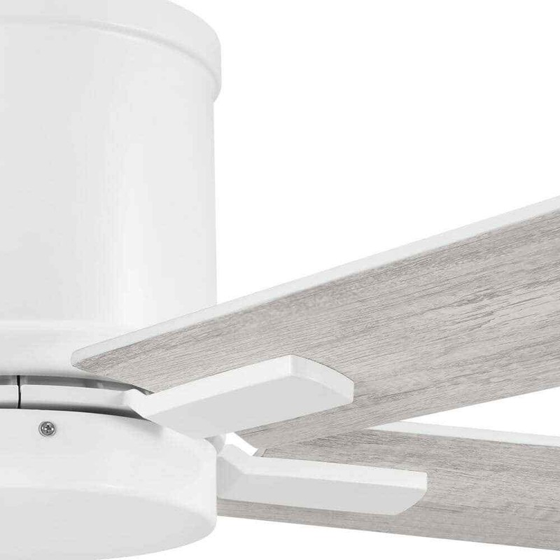 Hampton Bay Grantway 48 in. Indoor/Covered Outdoor Matte White Low Profile Fan - Image 6