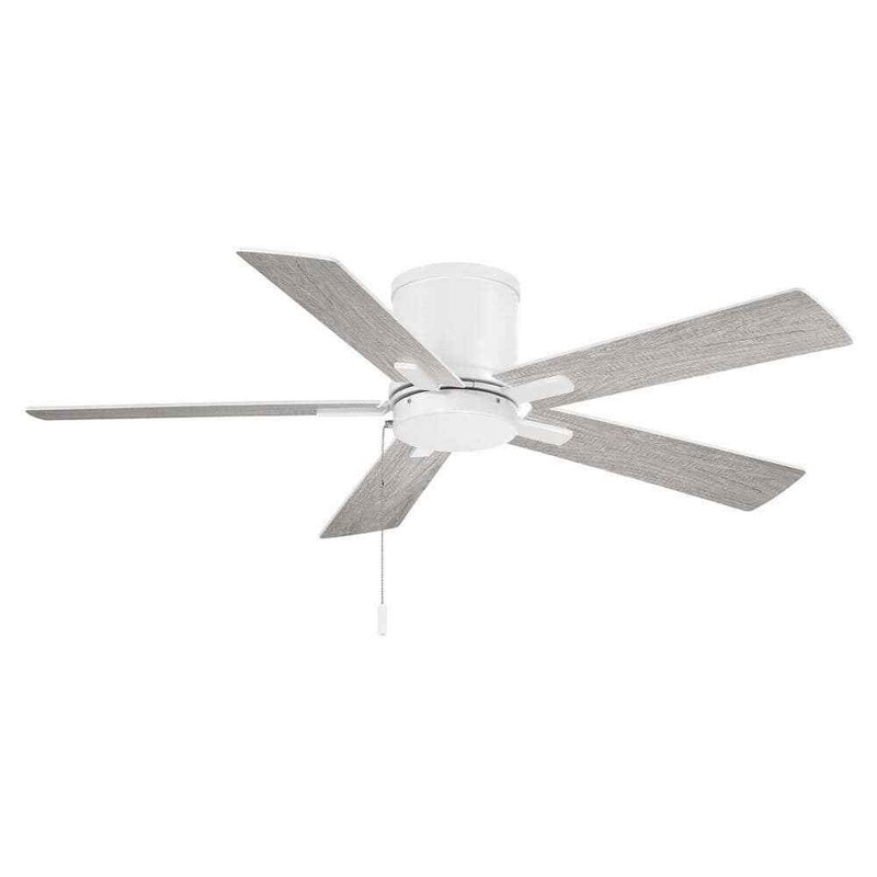 Hampton Bay Grantway 48 in. Indoor/Covered Outdoor Matte White Low Profile Fan - Image 7
