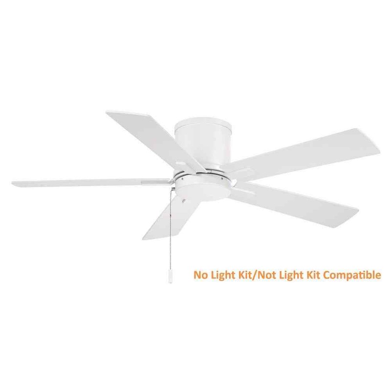 Hampton Bay Grantway 48 in. Indoor/Covered Outdoor Matte White Low Profile Fan - Image 8