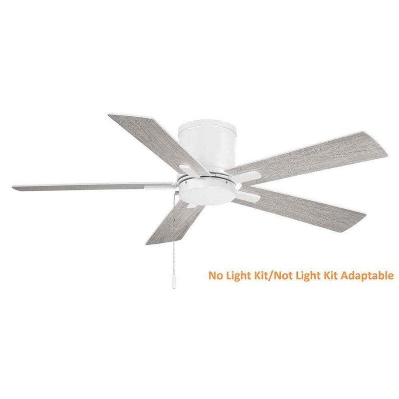 Hampton Bay Grantway 48 in. Indoor/Covered Outdoor Matte White Low Profile Fan - Image 9