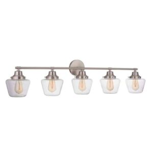 CRAFTMADE Essex 48.25" 5-Light Brushed Polished Nickel Finish Vanity Light