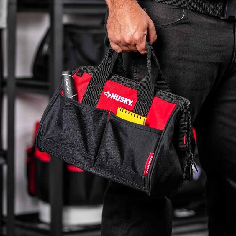 Husky 12 in 4 Pocket Zippered Tool Bag - Image 12