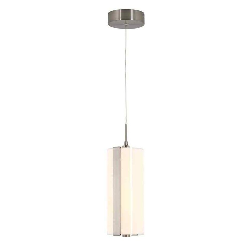 Artika Subway 12W Chrome LED Mini Pendant Light Modern Kitchen Island Fixture