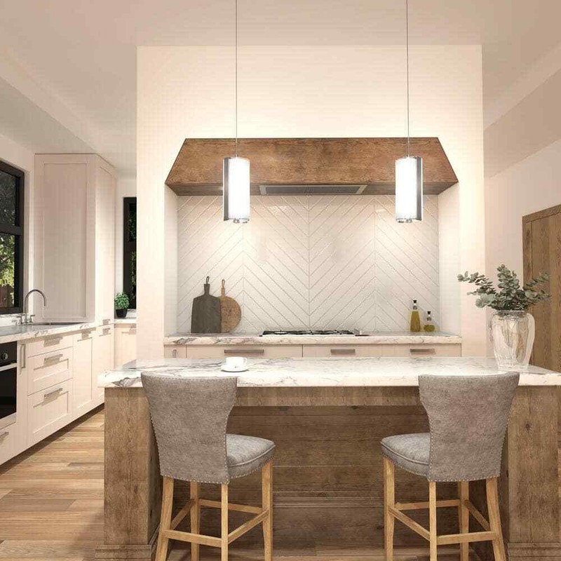 Artika Subway 12W Chrome LED Mini Pendant Light Modern Kitchen Island Fixture - Image 2