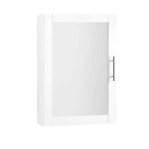 Crosley Savannah White Medicine Cabinet 18x26 Surface Mount Mirror Door