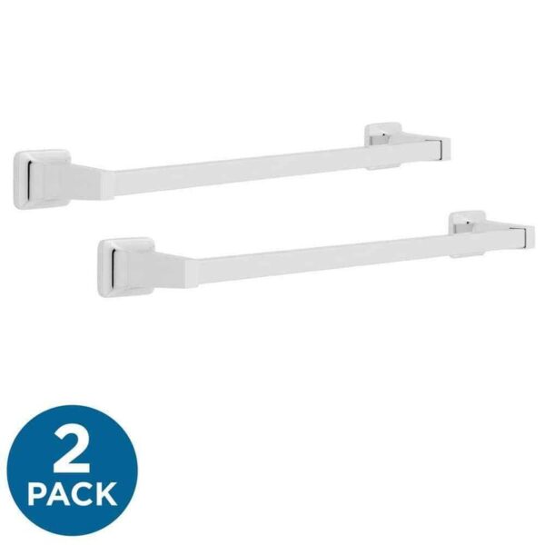 Franklin Brass Futura 18 in. Wall Mount Towel Bar Bath Hardware Access (2-Pack)