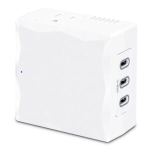 CyberPower 2-Outlet Wall Tap Surge Protector with 3-USB-C Ports, White