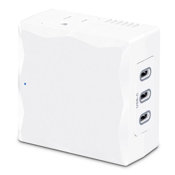 CyberPower 2-Outlet Wall Tap Surge Protector with 3-USB-C Ports, White