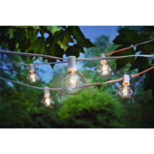 Hampton Bay 12-Light 12 ft Indoor/Outdoor G50 Bulb String Light Plug-In