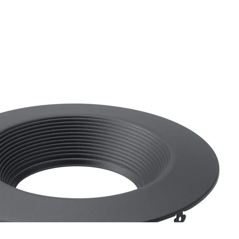 KICHLER 6 in. Round Baffle Recessed Light Trim Textured Black 1-Pack - Image 2