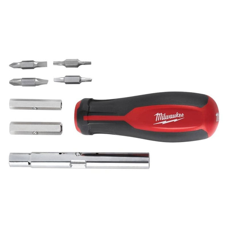 Milwaukee 11-in-1 Multi-Tip Combination Screwdriver with Square Drive Bits - Image 6