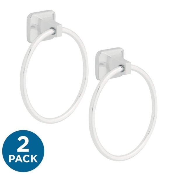 Franklin Brass Futura Towel Ring Wall Mount Polished Chrome (2-Pack)
