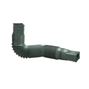 (LOT OF 12) Amerimax Home Products Flex A Spout 55 in. Green Vinyl Downspout