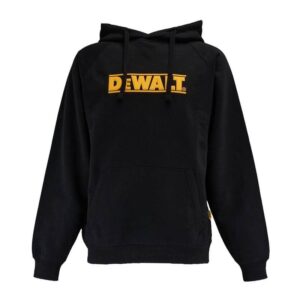 DEWALT Weatherford Men's Large Black Hoodie Cotton/Poly Sweatshirt with Pocket