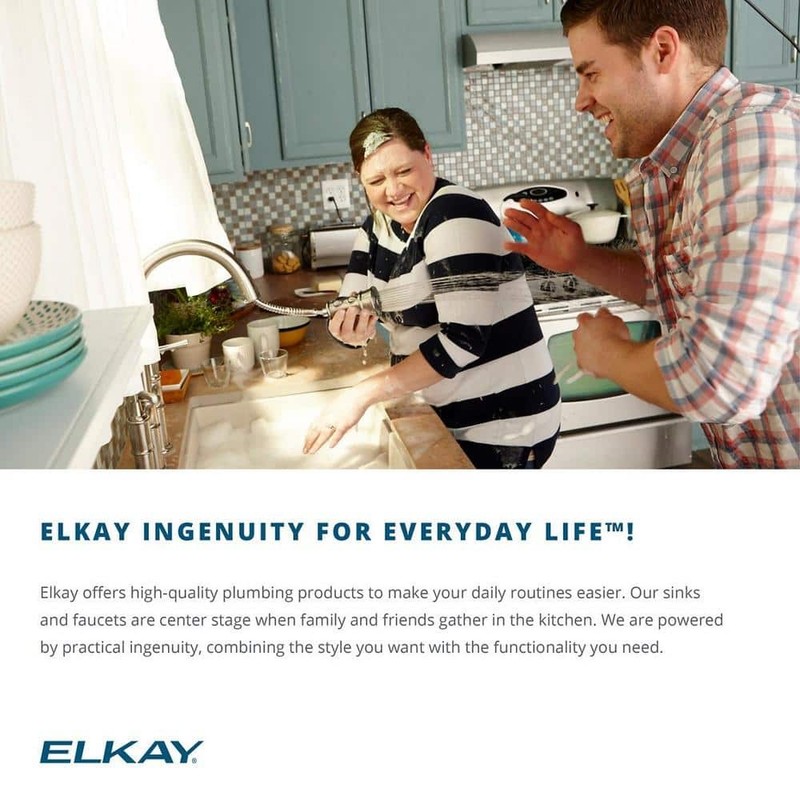 Elkay 15 in. Drop-In Single Bowl Kitchen Sink Kit Stainless Steel SINK ONLY - Image 6