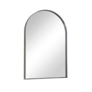 TETOTE 16x20 in Arched Bathroom Vanity Mirror Wall Mount Brushed Nickel