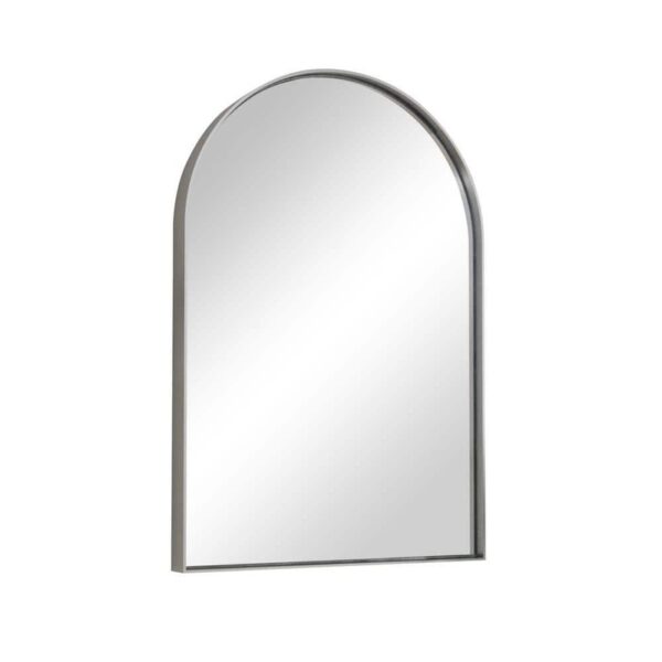 TETOTE 16x20 in Arched Bathroom Vanity Mirror Wall Mount Brushed Nickel