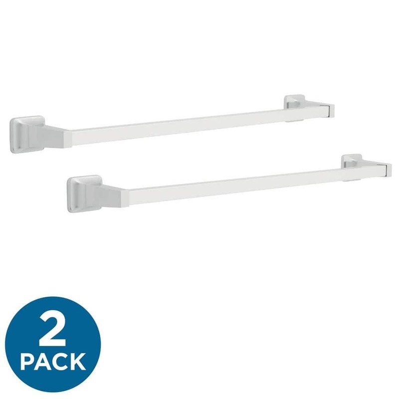 Franklin Brass Futura 24" Towel Bar Polished Chrome Wall Mount Bath 2-Pack