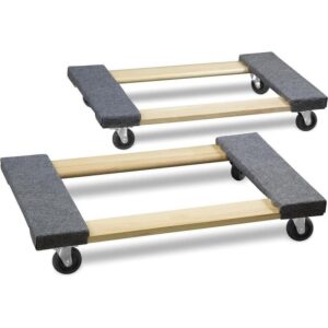 THE CLEAN STORE 2000 lbs. Capacity 18 in.x 30in. Hardwood Mover's Dolly (2-Pack)