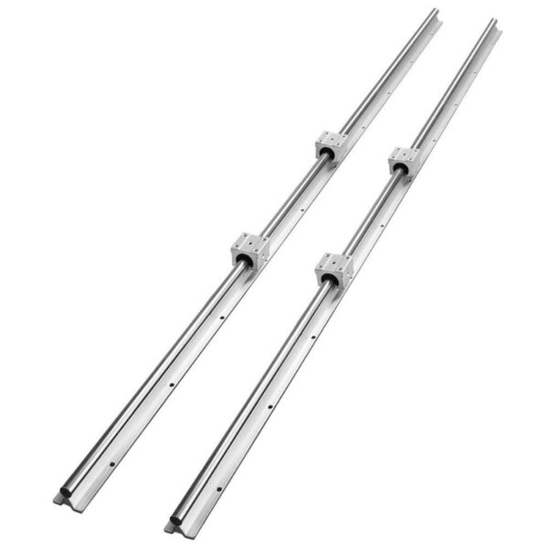 SKYSHALO SBR16 Linear Set 1500mm (2) Rails + (4) SBR16UU Slide Blocks 59"CNC Kit