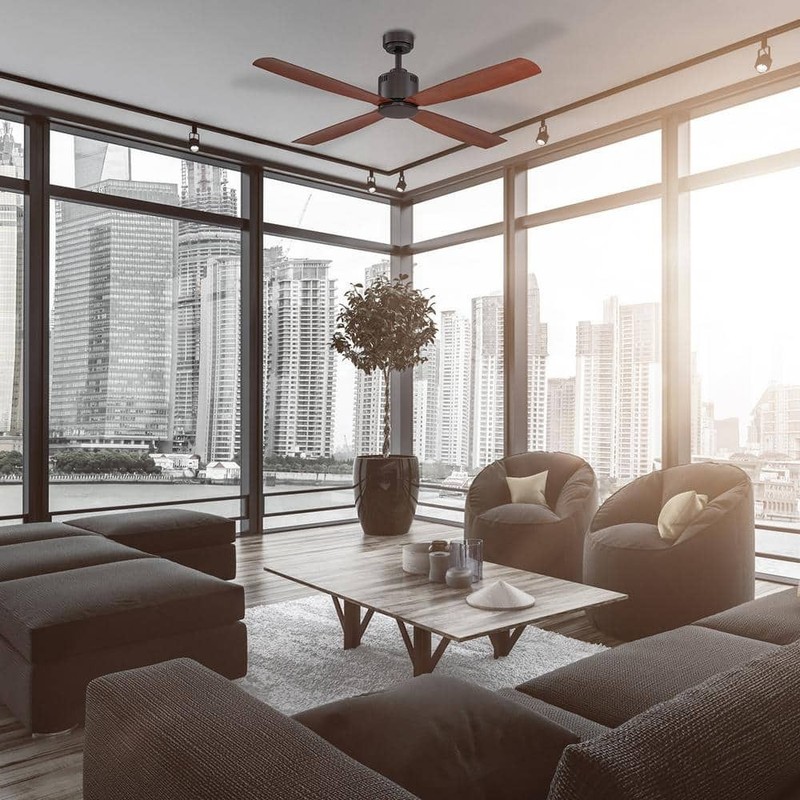 Home Decorators Collection Kitteridge 52 in. Indoor Medium Wood Tone Ceiling Fan - Image 2