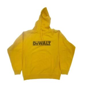 DEWALT Logan Men's Size Medium Yellow Cotton/Polyester Water Resistant Hooded