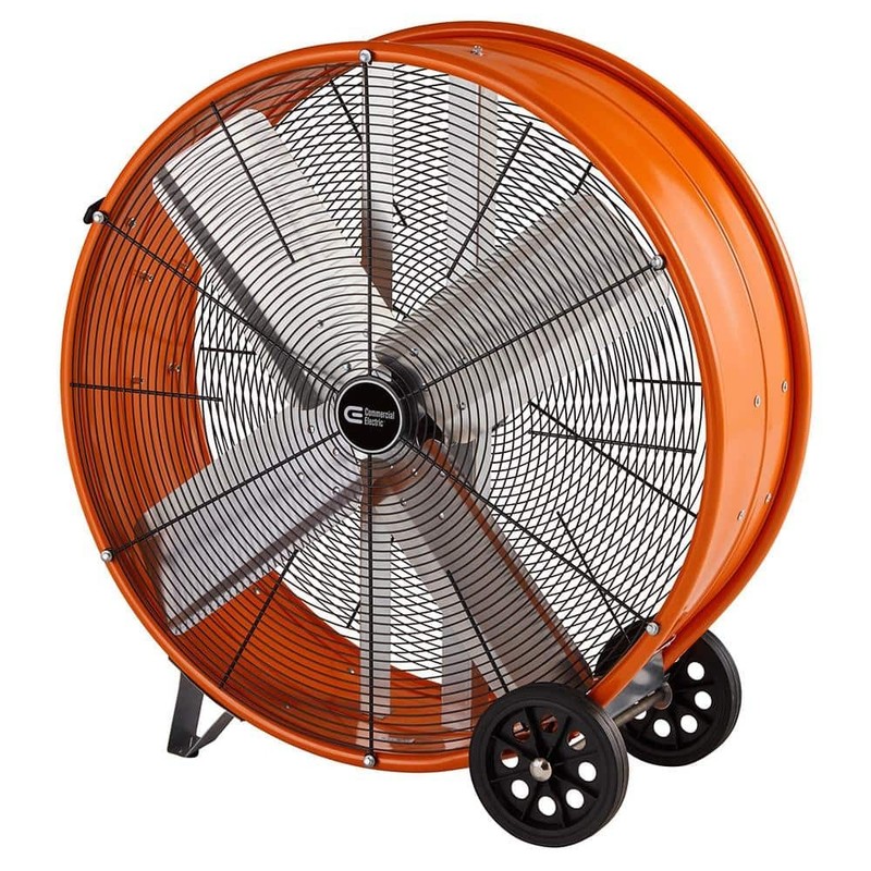 Commercial Electric 30 in. Heavy Duty 2-Speed Direct Drive Drum Fan - Image 3