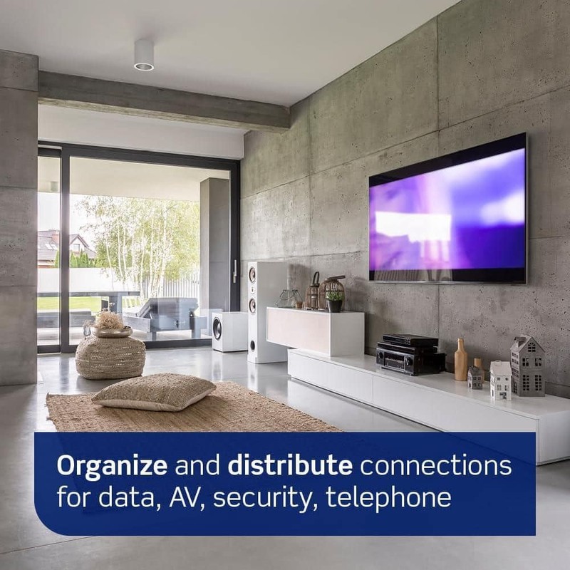 Leviton 28 in. Wireless Structured Media Center Enclosure Only 49605-28E - Image 3