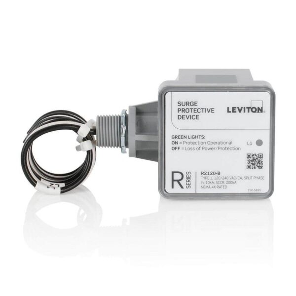 Leviton Type 1 Surge Protective Panel, 120/240 VAC, 200 Amp, Split Phase, 36kA