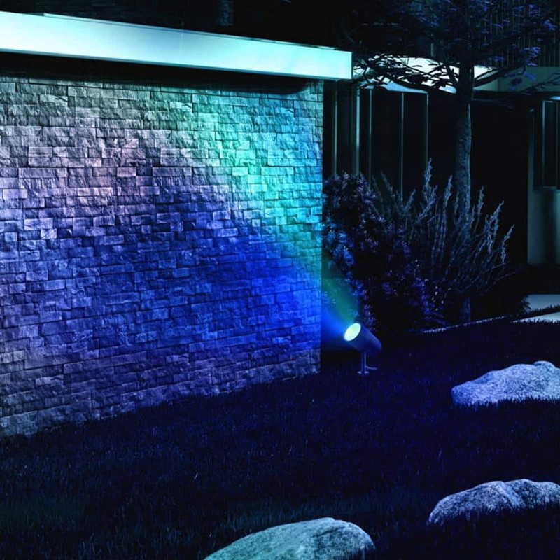 LIFX Low Voltage 1600 Lumens Black RGB Integrated LED Wi-Fi Landscape Spotlight - Image 7