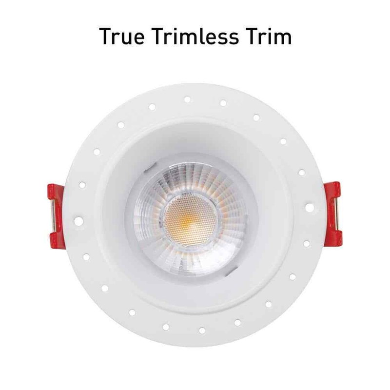 CE Trimless Integrated LED 4 in Round Canless Recessed Light, White Soft White - Image 8