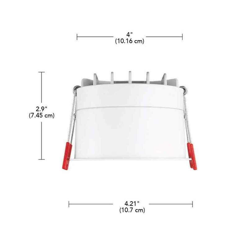 CE Trimless Integrated LED 4 in Round Canless Recessed Light, White Soft White - Image 9