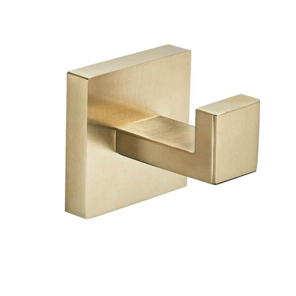 FORIOUS Bathroom Robe Hooks Stainless Steel Wall Mounted In Gold 2-pack