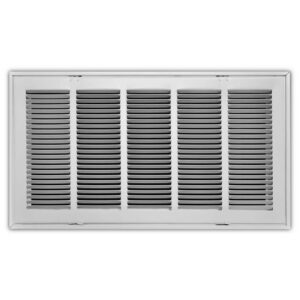 Everbilt 24 in. x 12 in. Steel Return Air Filter Grille in White