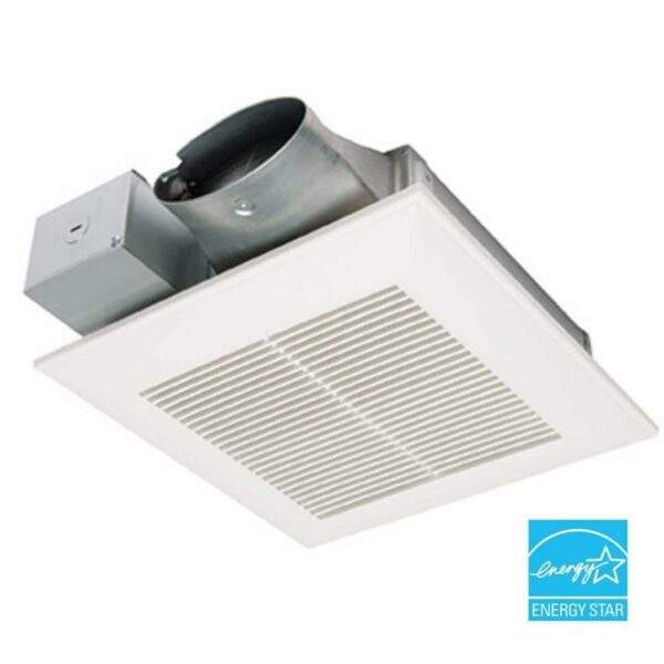 Panasonic WhisperValue DC Exhaust Fan 50/80/100 CFM Low Profile w/ Sensor