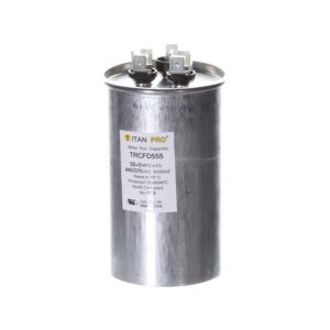 Packard TITAN PRO 55 Plus 5 MFD 440/370V Dual Voltage Round Run Capacitor