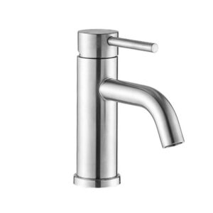 Tahanbath Modern Bathroom Faucet Single Hole Vanity Sink Faucet Brushed Nickel