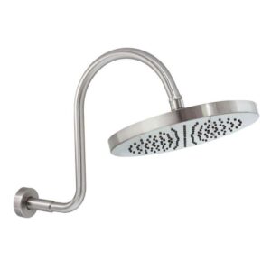 MODONA 10" High Pressure Fixed Shower Head 1-Spray Wall Mount Satin Nickel