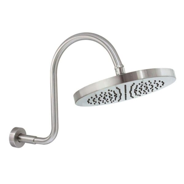 MODONA 10" High Pressure Fixed Shower Head 1-Spray Wall Mount Satin Nickel