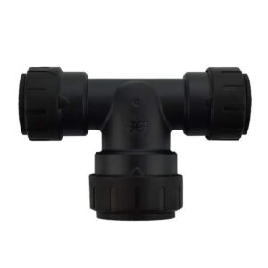 SharkBite ProLock 1/2"x1/2"x3/4" Push-To-Connect Plastic Reducing Tee Fitting